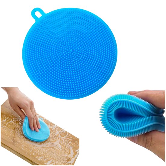 073 : Silicone sponge washer cleaning pad 1cm thick