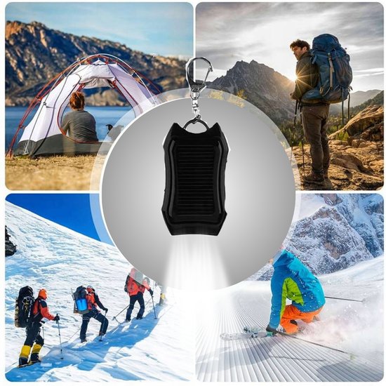 Brelok do kluczy solarny powerbank latarka 1200 mAh