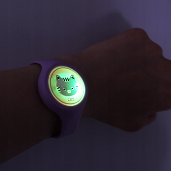 064-7 : Watch band for children mosquito against - pink