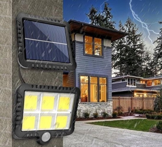 111 : Solar LED lamp with motion sensor | 120 LED