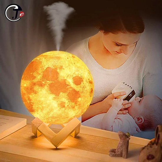 386 : Air humidifier and led moon lamp 2in1