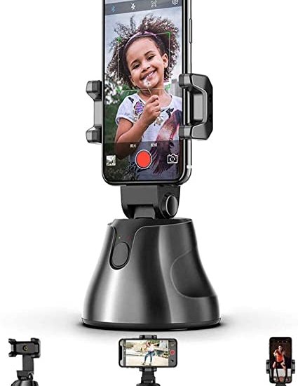044 : 360° smart rotating phone holder with face tracking