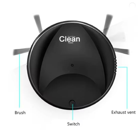 Compact Robot Vacuum Cleaner for Pet Hair & Dust