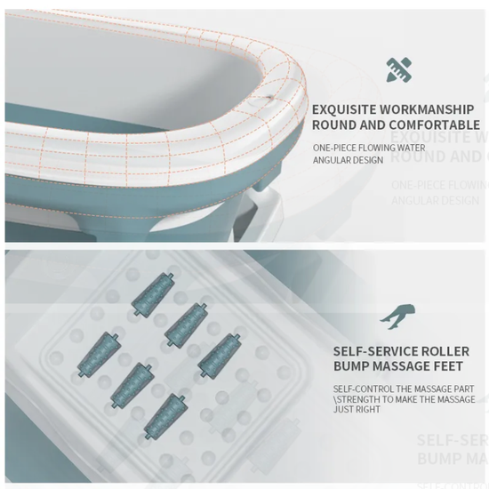 530 : ADM foldable bath tub with massage roller