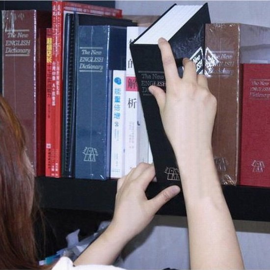 Sejf kasetka w książce książka skrytka + klucze