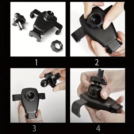 320 : CAR HOLDER WITH BUILT-IN INDUCTIVE CHARGER FAST CHARGE QI