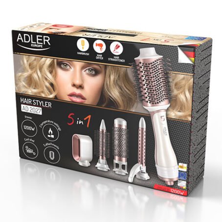AD 2027 : Adler Hair styler 5 in 1 – 1200W – 5 attachments