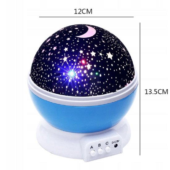 295 : ROTATING NIGHT LIGHT STAR PROJECTOR