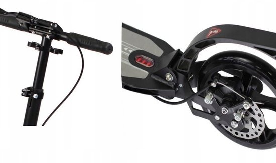 116D-1 : Foldable scooter, disc brakes-black