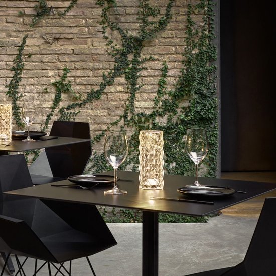 451 : Crystal diamond lamp rose effect usb + remote