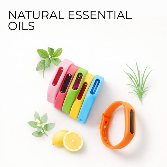 070 : Silicone Mosquito Repellent Bracelet | Natural Insect Protection for Adults & Kids