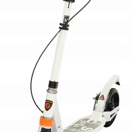 116S : Foldable scooter,with standard brake-white