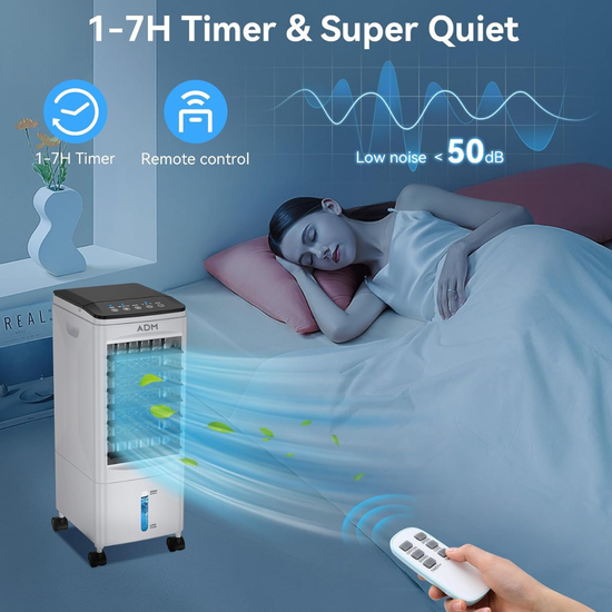 540 : ADM 3-in-1 smart portable air cooler – cooling, fan & humidifier