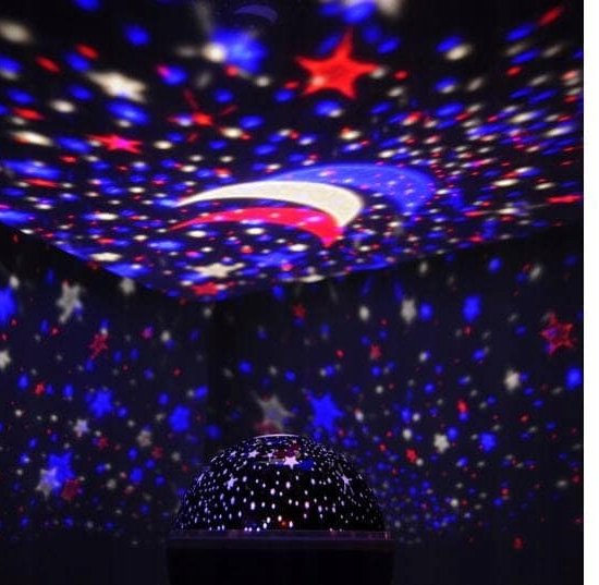 295 : ROTATING NIGHT LIGHT STAR PROJECTOR