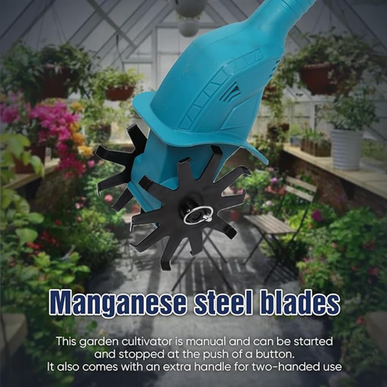 Składana akumulatorowa glebogryzarka ogrodowa 18.5V