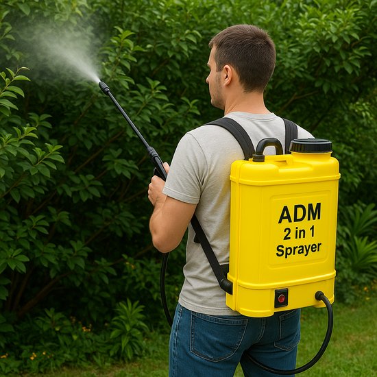 Opryskiwacz ADM 2w1: akumulatorowy i ręczny z pompką