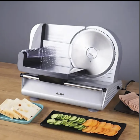 2119 : ADM electric food slicer – adjustable precision slicing for home and professional kitchens