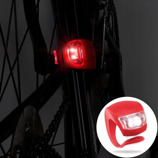 046 : Bike lights set led bike light led front and back – 2 pieces