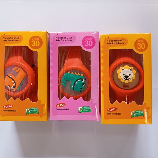 064-4 : Watch band for children mosquito against - orange