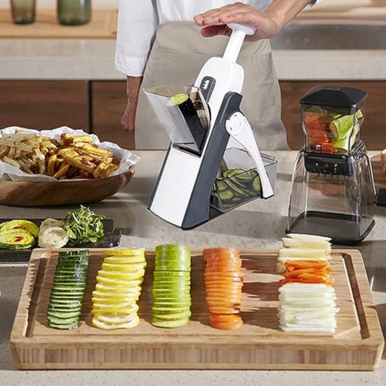 Wielofunkcyjna krajalnica do warzyw - szary