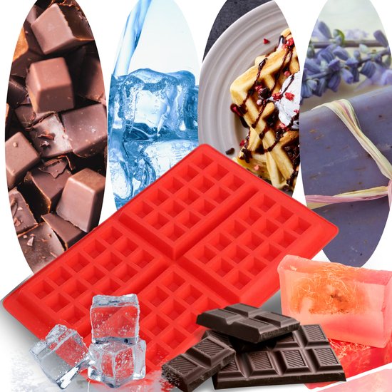 Wielofunkcyjna Silikonowa Forma do Gofrów i Przekąsek – Taca 4-Segmentowa