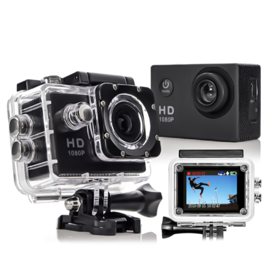 2241-1 : Sports Cam Full HD 1080p-black