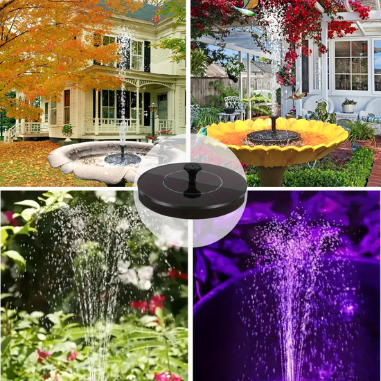 360 : Solar mini garden fountain floating pump