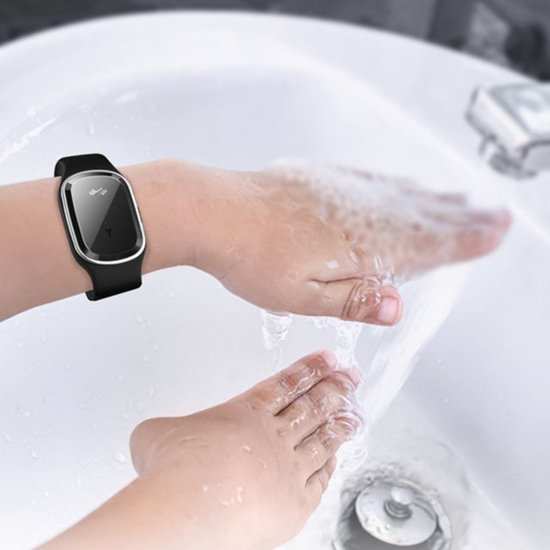 Ultradźwiękowy zegarek odstraszający komary biały , czarny