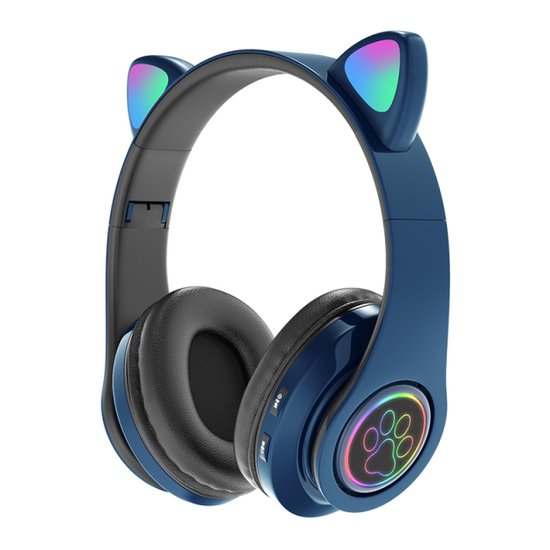 300 : WIRELESS BLUETOOTH HEADPHONES CAT EARS LED