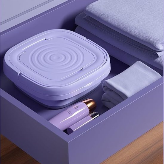 7021 : ADM Portable Folding Mini Washing Machine- purple