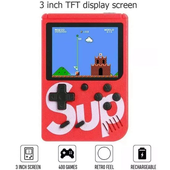 424-4 : Mini Pocket Game Console - White