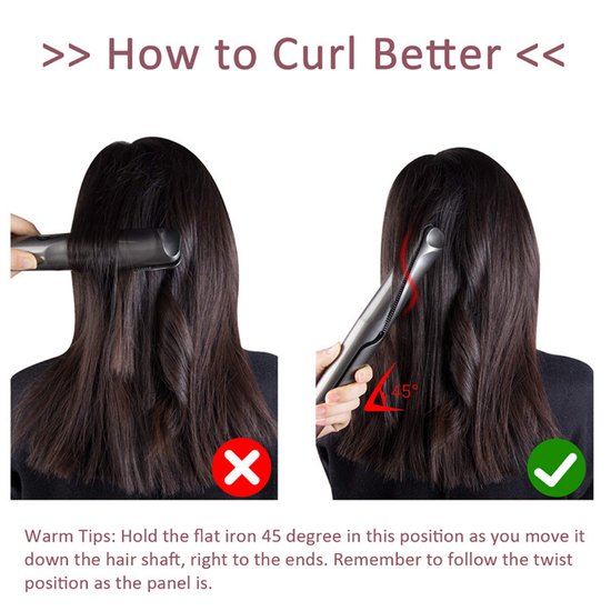 2-w-1 Profesjonalna prostownica i lokówka do włosów