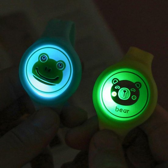 064-2 : Watch Band For Children Mosquito against - green