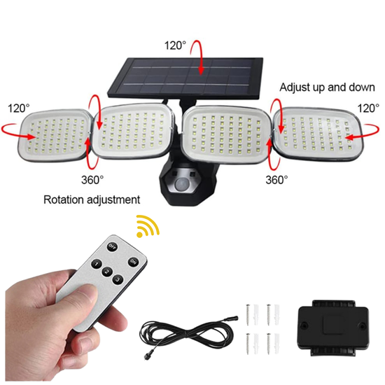 285 : Lamp – wall lamp waterproof lighting 240 cob + remote control