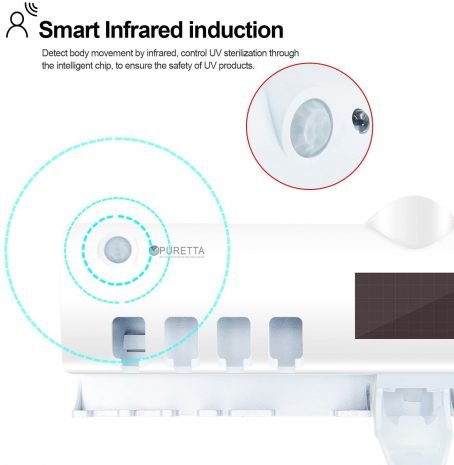 032 : Toothbrush Sterilizer with Toothpaste Dispenser