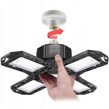 166 : High-Power Foldable LED Lamp for Garage, Warehouse & Workshop