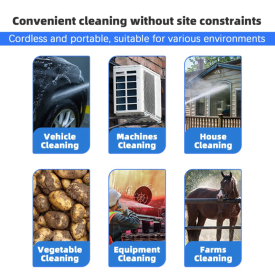 431 : ADM Wireless mini pressure washer | 2 lithium batteries