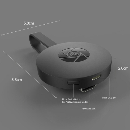 484 : Chromecast TV cast streaming device 4K – black