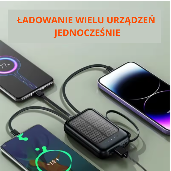 7019 : 4-in-1 Solar Power Bank - 10 000 mAh