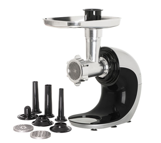 Adler Urządzenie Kuchenne 3w1 – Wyciskarka Wolnoobrotowa, Maszynka do Mięsa, Szatkownica