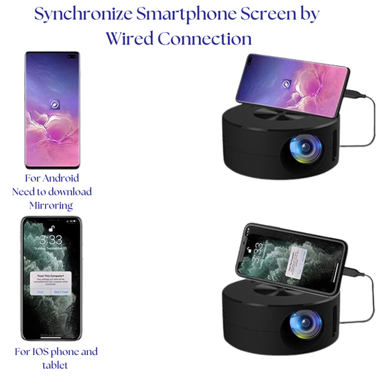 7009 : Mini LED Projector – Compact Home Cinema Anywhere