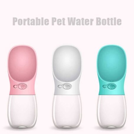 016-3 : Portable Dog Water Bottle 350ml-White