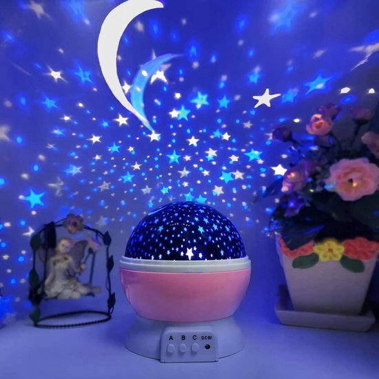 295 : ROTATING NIGHT LIGHT STAR PROJECTOR