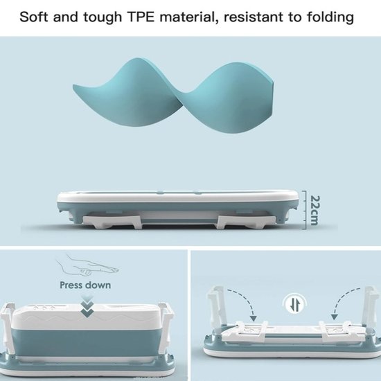 530 : ADM foldable bath tub with massage roller