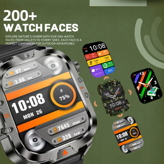 6093 : Smartwatch V17 waterproof | built-in flashlight