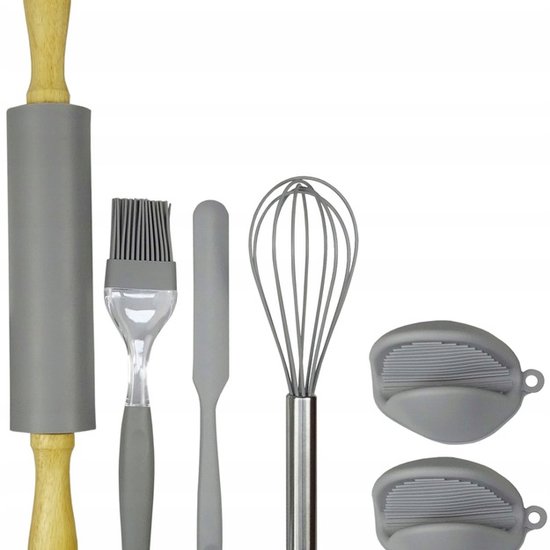 Zestaw stolnica silikonowa mata do pieczenia 7.el