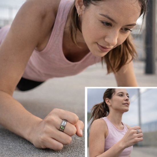 Smart Ring inteligentny pierścień do monitorowania zdrowia i aktywności w stylowej formie - 18.9mm