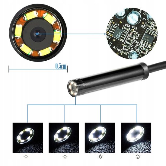 416-1 : USB Endoscope Camera – Waterproof HD Inspection with 1m Cable
