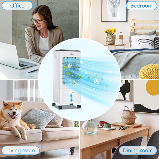 540 : ADM 3-in-1 smart portable air cooler – cooling, fan & humidifier
