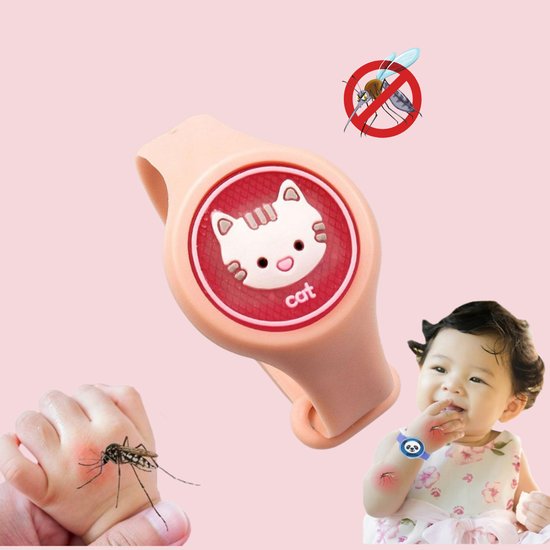 Pasek przeciw komarom jasny różowy